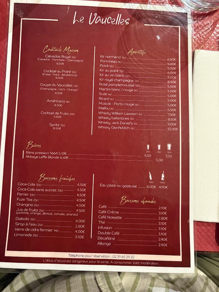 Le Vaucelles - Menu Image 2